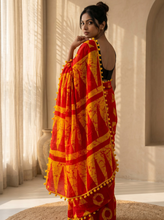 Yellow Sapphire Mul Cotton Saree