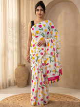 Rainbow Mul Cotton Saree